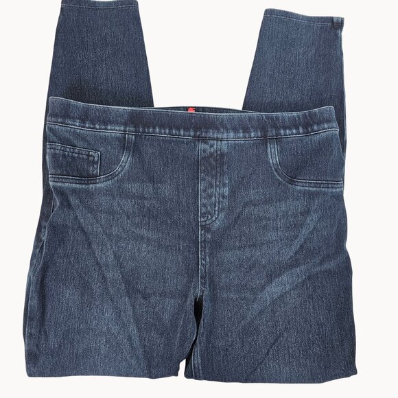 Womens Casual Classic Faux Jean Stretch Comfort Jeggings Spanx Sara Blakely XL - Picture 6 of 13